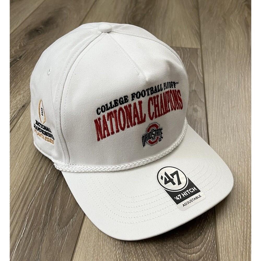 Ohio State Buckeyes '47 College Football 2024 National Champions Rope Hitch Hat